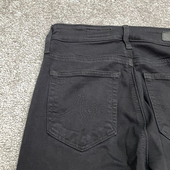 AG Adriano Goldschmied Farrah Ankle High Rise Skinny Jeans Women 25R Black 26x29 - Picture 4 of 16